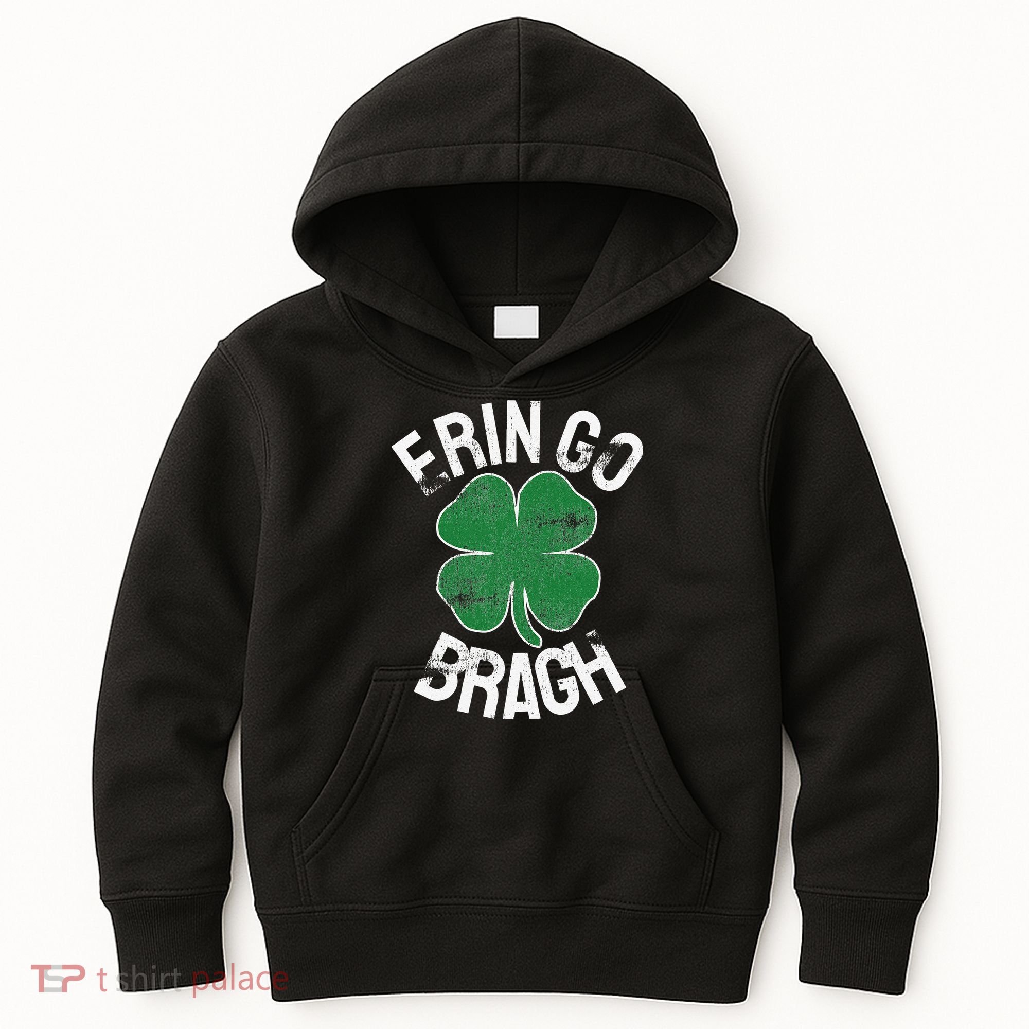 St. Patrick's Day Shamrock Erin Go Bragh Irish Saint Paddy's Kids Hoodie