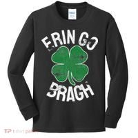 St. Patrick's Day Shamrock Erin Go Bragh Irish Saint Paddy's Kids Long Sleeve Shirt thumb 0