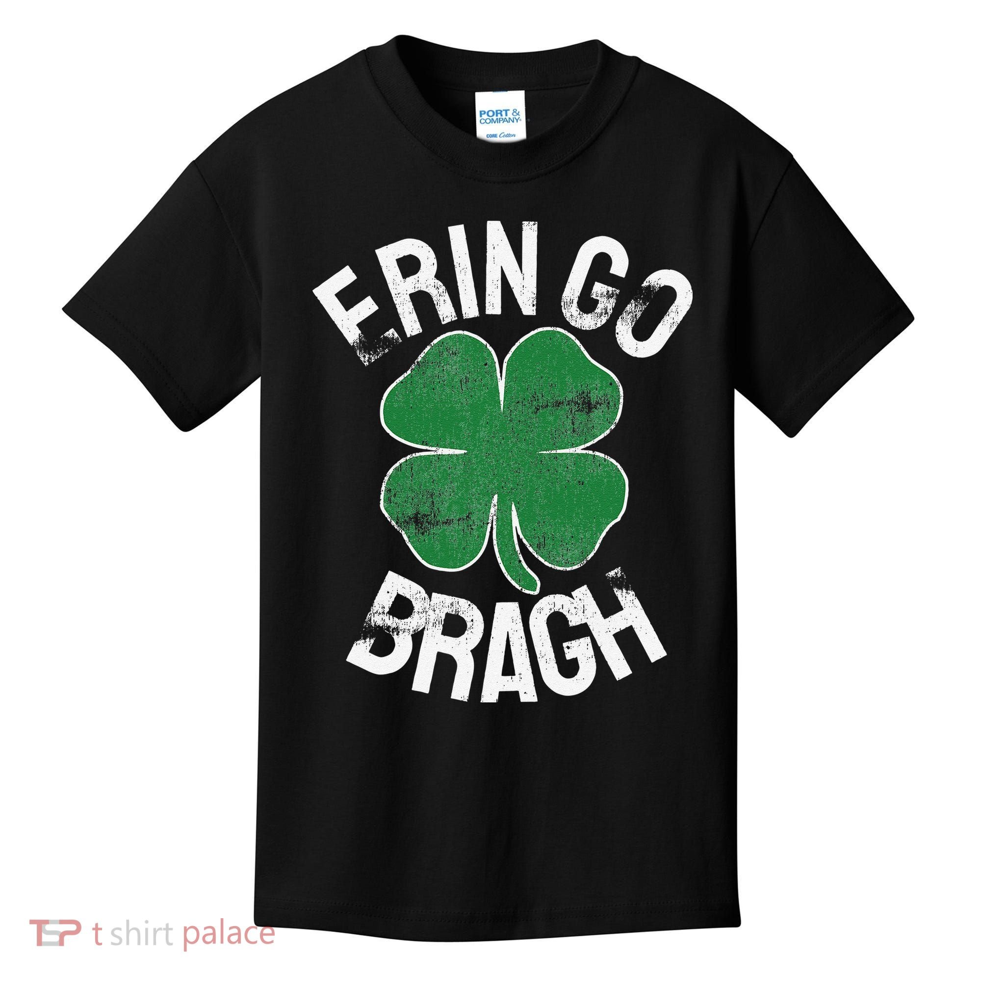 St. Patrick's Day Shamrock Erin Go Bragh Irish Saint Paddy's Kids T-Shirt