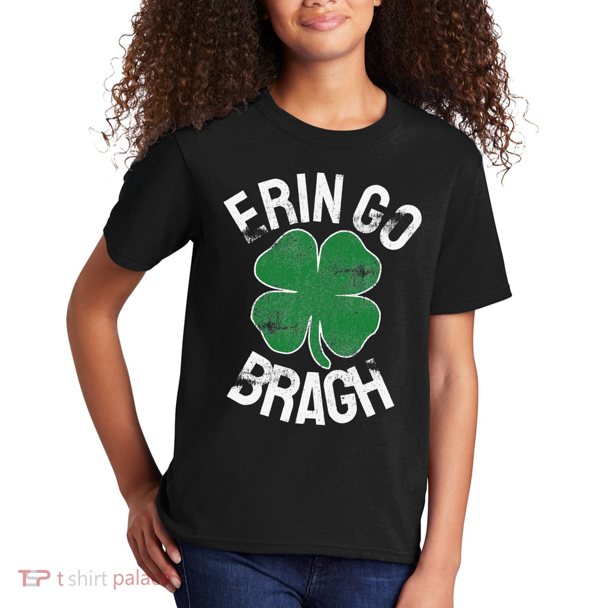 St. Patrick's Day Shamrock Erin Go Bragh Irish Saint Paddy's Kids T-Shirt