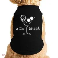 St Patricks Day A Tini Bit Irish Doggie Tank thumb 0