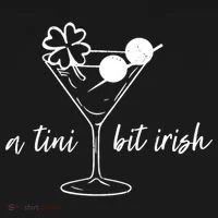 St Patricks Day A Tini Bit Irish Doggie Tank thumb 4