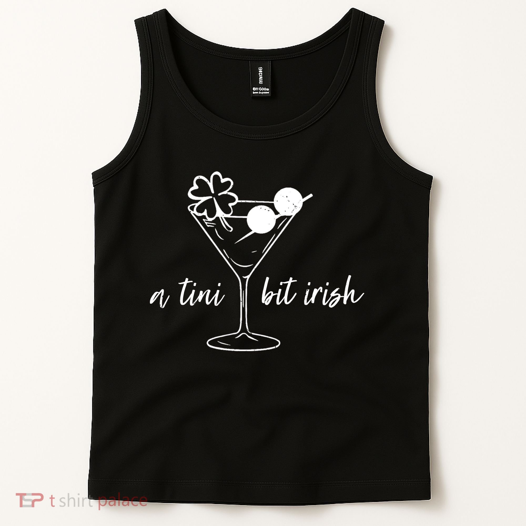 St Patricks Day A Tini Bit Irish Tank Top