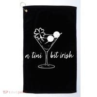 St Patricks Day A Tini Bit Irish Golf Towel thumb 0
