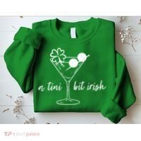 St Patricks Day A Tini Bit Irish Sweatshirt thumb 2