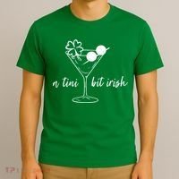 St Patricks Day A Tini Bit Irish T-Shirt thumb 3