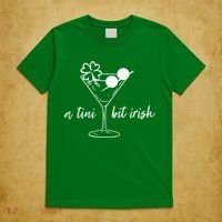St Patricks Day A Tini Bit Irish T-Shirt thumb 5
