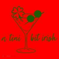 St Patricks Day A Tini Bit Irish Santa Hat thumb 1