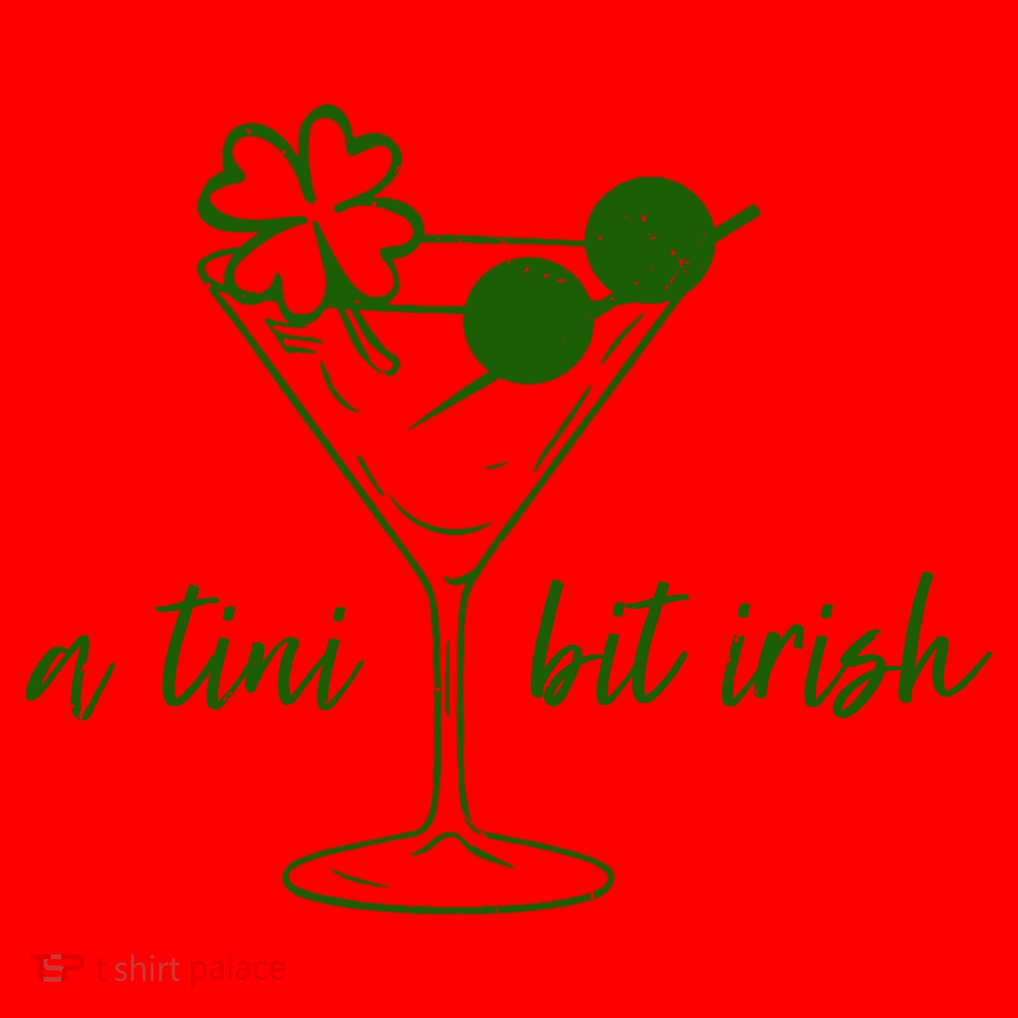 St Patricks Day A Tini Bit Irish Santa Hat