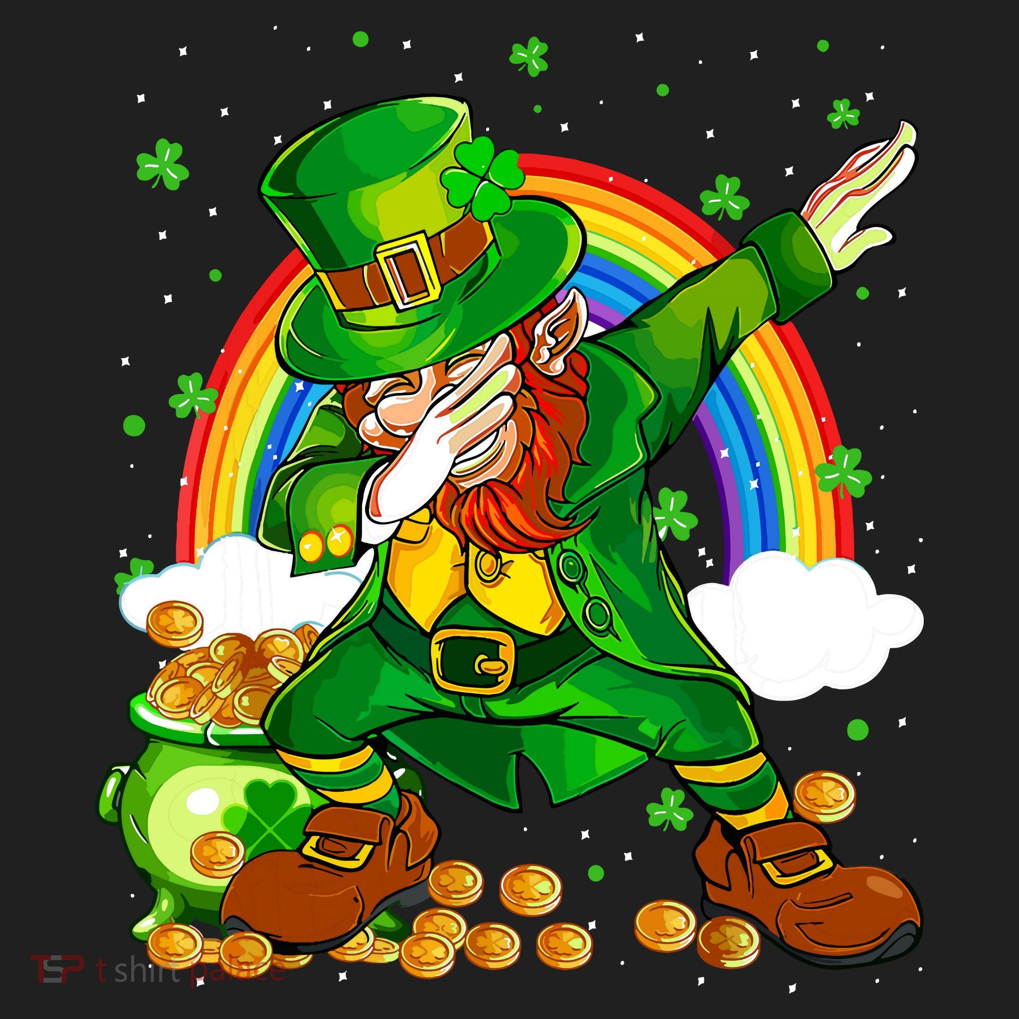 St Patricks Day Dabbing Leprechaun Boy Funny Dab Dance Women's Sweatshirt