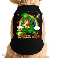 St Patricks Day Dabbing Leprechaun Boy Funny Dab Dance Doggie Tank thumb 0