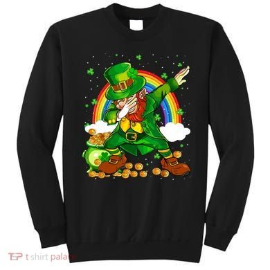 St Patricks Day Dabbing Leprechaun Boy Funny Dab Dance Sweatshirt