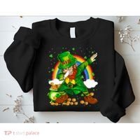 St Patricks Day Dabbing Leprechaun Boy Funny Dab Dance Sweatshirt thumb 2