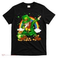 St Patricks Day Dabbing Leprechaun Boy Funny Dab Dance T-Shirt thumb 0