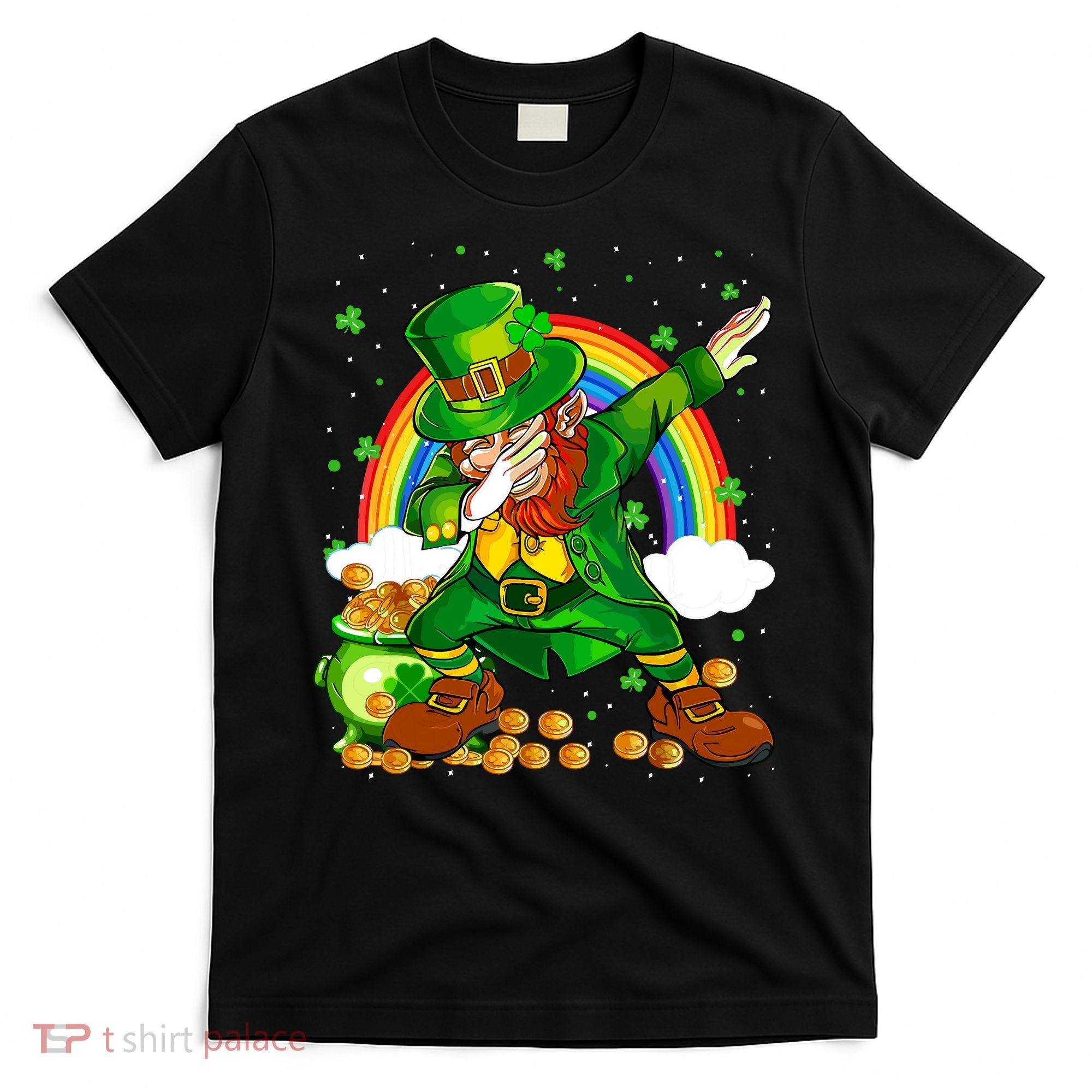 St Patricks Day Dabbing Leprechaun Boy Funny Dab Dance T-Shirt