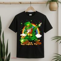 St Patricks Day Dabbing Leprechaun Boy Funny Dab Dance T-Shirt thumb 2