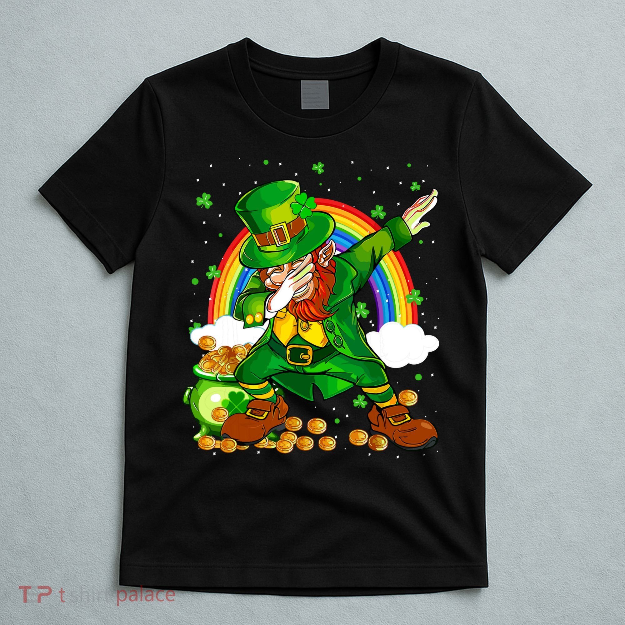 St Patricks Day Dabbing Leprechaun Boy Funny Dab Dance T-Shirt