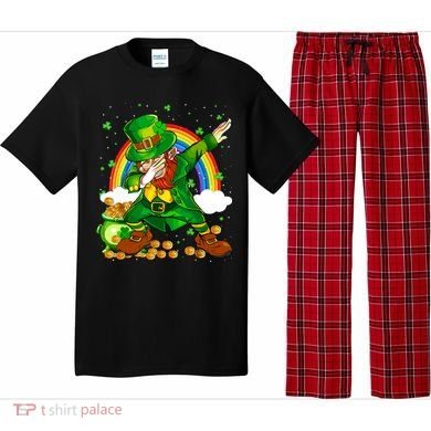 St Patricks Day Dabbing Leprechaun Boy Funny Dab Dance Pajama Set
