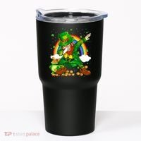 St Patricks Day Dabbing Leprechaun Boy Funny Dab Dance Tumbler thumb 0