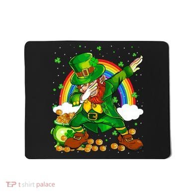 St Patricks Day Dabbing Leprechaun Boy Funny Dab Dance Mousepad