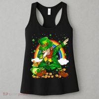 St Patricks Day Dabbing Leprechaun Boy Funny Dab Dance Women's Tank Top thumb 3