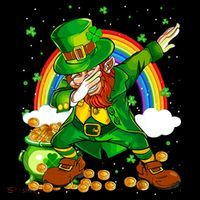 St Patricks Day Dabbing Leprechaun Boy Funny Dab Dance Toddler Hoodie thumb 2