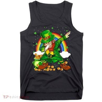 St Patricks Day Dabbing Leprechaun Boy Funny Dab Dance Tank Top