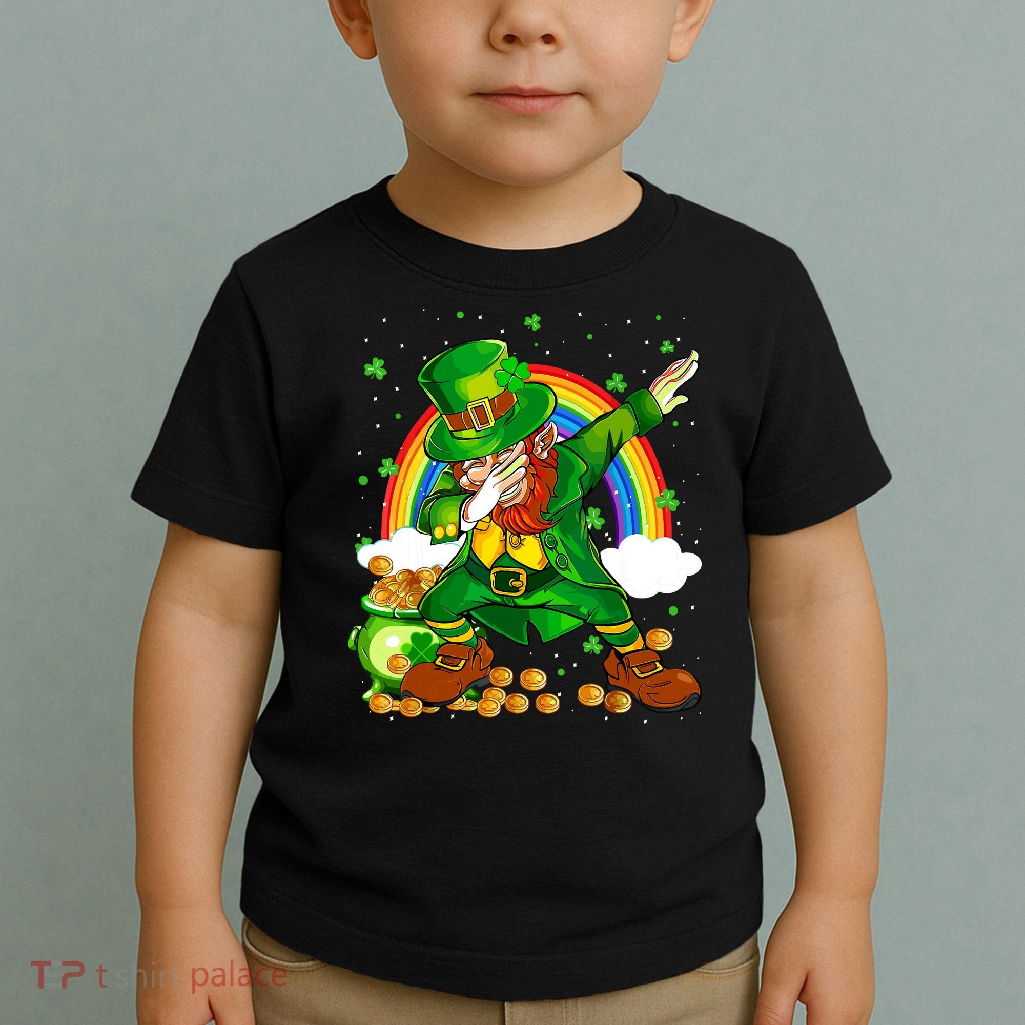 St Patricks Day Dabbing Leprechaun Boy Funny Dab Dance Toddler T-Shirt