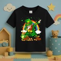 St Patricks Day Dabbing Leprechaun Boy Funny Dab Dance Toddler T-Shirt thumb 3