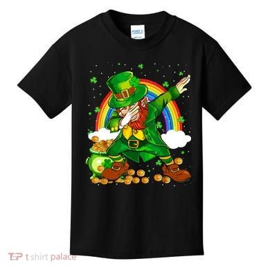 St Patricks Day Dabbing Leprechaun Boy Funny Dab Dance Kids T-Shirt