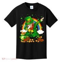 St Patricks Day Dabbing Leprechaun Boy Funny Dab Dance Kids T-Shirt thumb 0