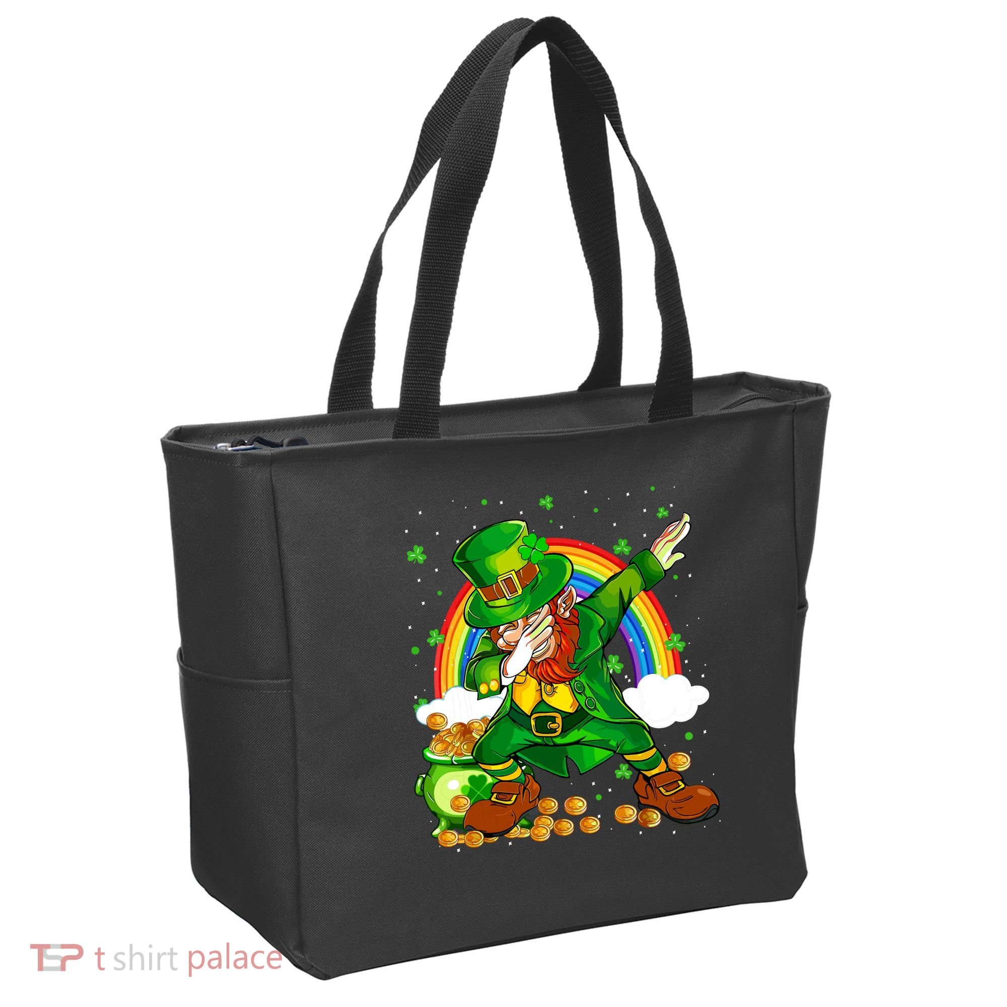 St Patricks Day Dabbing Leprechaun Boy Funny Dab Dance Tote Bag