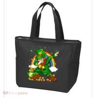 St Patricks Day Dabbing Leprechaun Boy Funny Dab Dance Tote Bag thumb 3