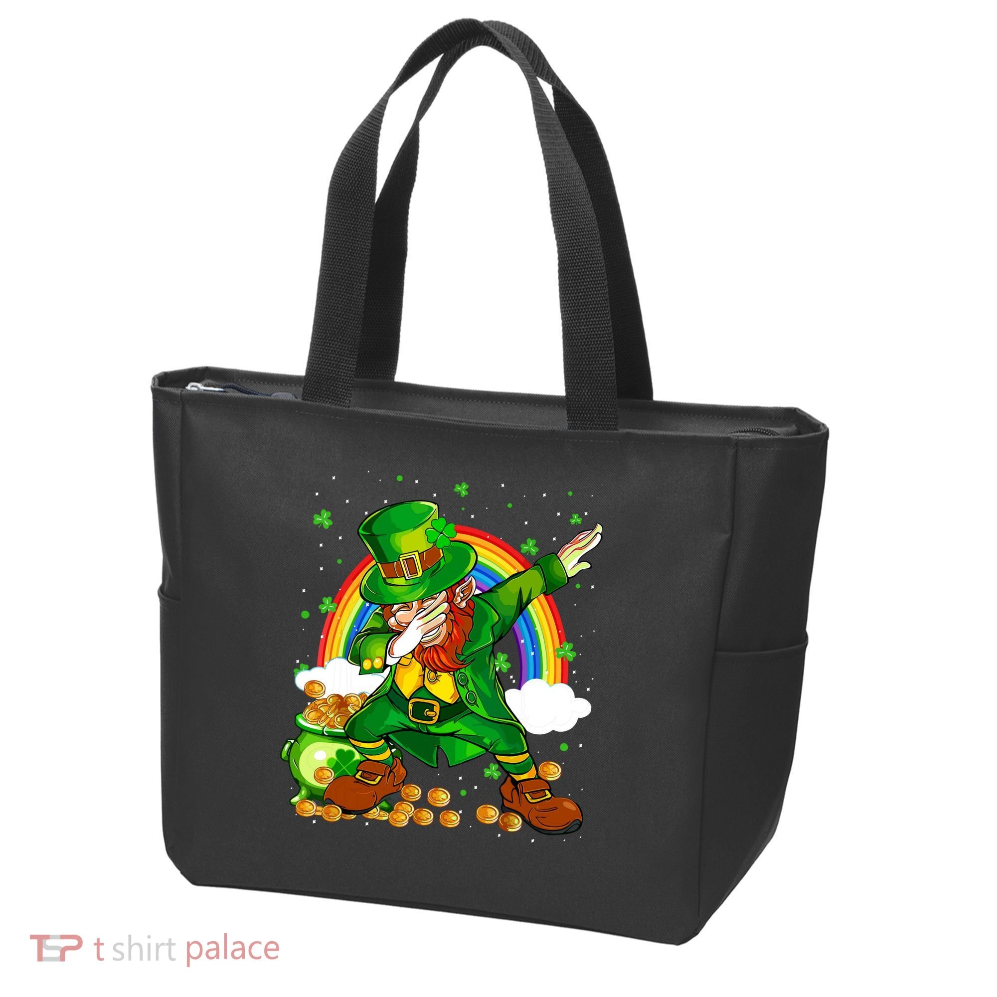 St Patricks Day Dabbing Leprechaun Boy Funny Dab Dance Tote Bag