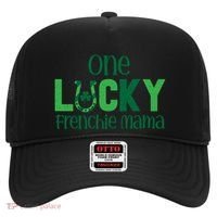 Saint Patricks Day Matching Costumes One Lucky Frenchie Mama Gift Hat thumb 0