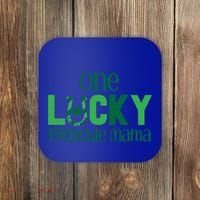 Saint Patricks Day Matching Costumes One Lucky Frenchie Mama Gift Coaster thumb 0