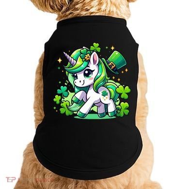 St Patrick Day Irish Unicorn Lepricorn Doggie Tank