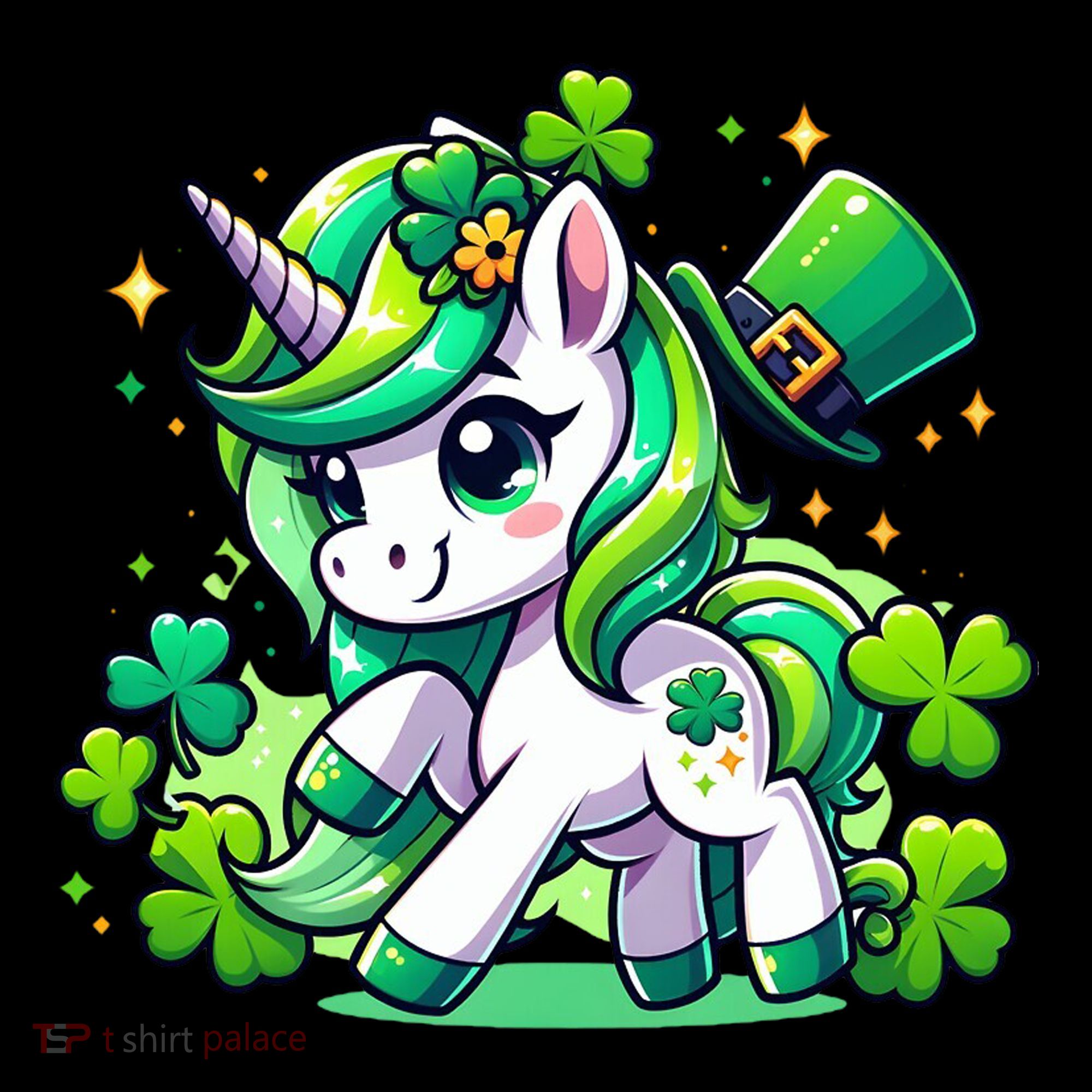 St Patrick Day Irish Unicorn Lepricorn Doggie Tank