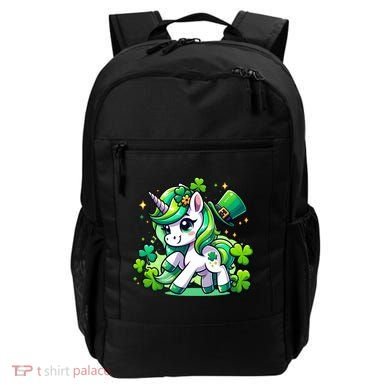 St Patrick Day Irish Unicorn Lepricorn Backpack