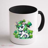 St Patrick Day Irish Unicorn Lepricorn Coffee Mug thumb 1