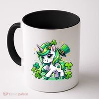 St Patrick Day Irish Unicorn Lepricorn Coffee Mug thumb 0