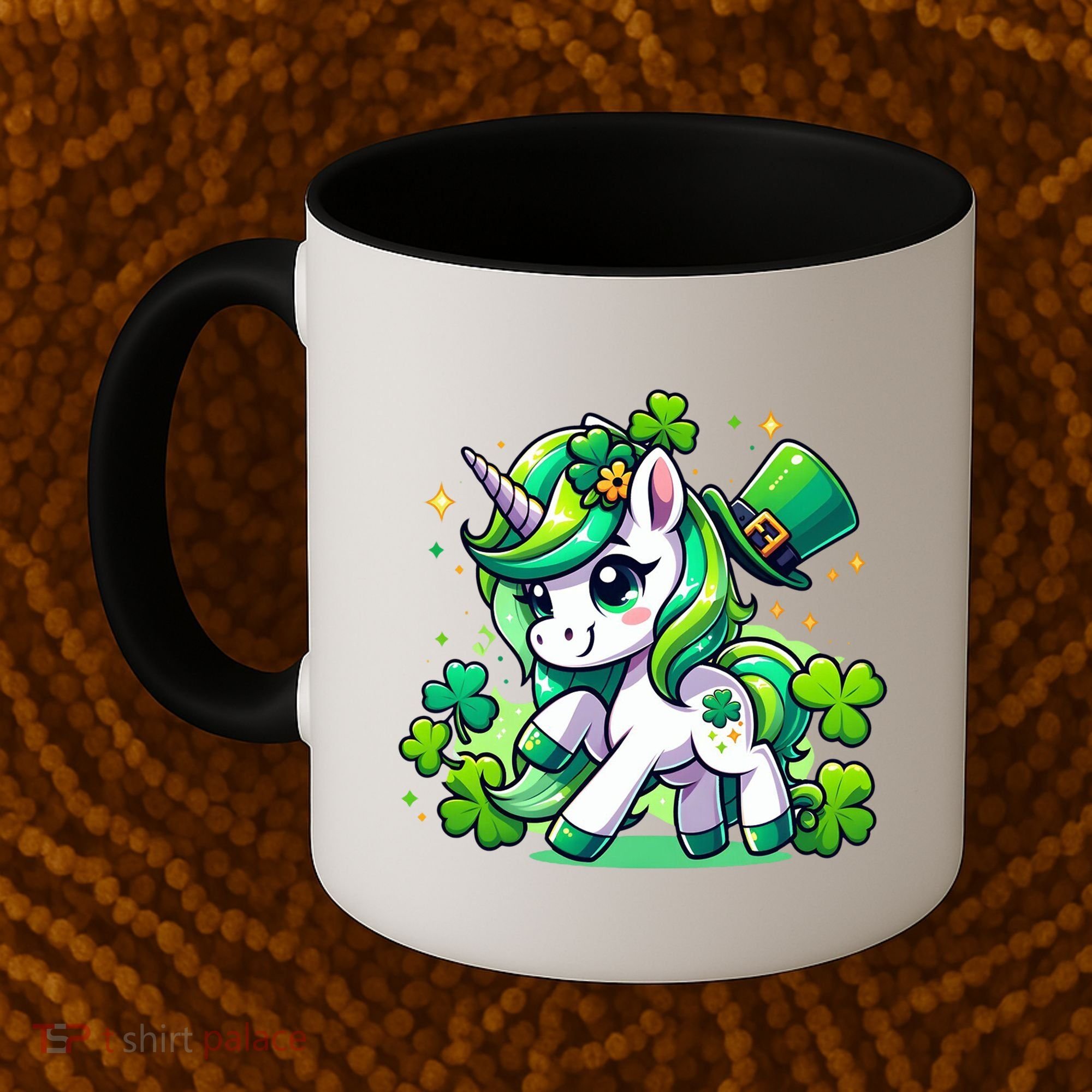 St Patrick Day Irish Unicorn Lepricorn Coffee Mug
