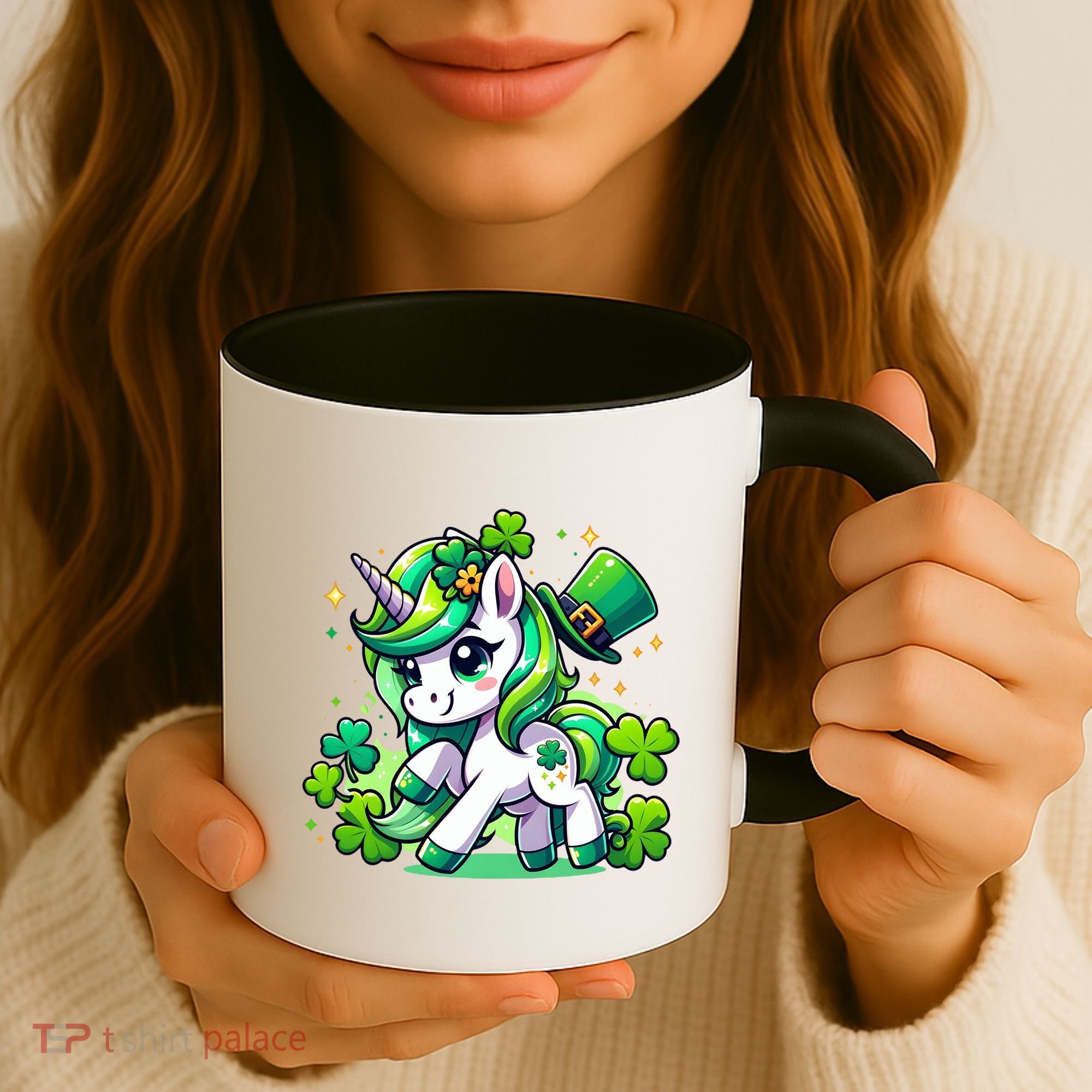 St Patrick Day Irish Unicorn Lepricorn Coffee Mug
