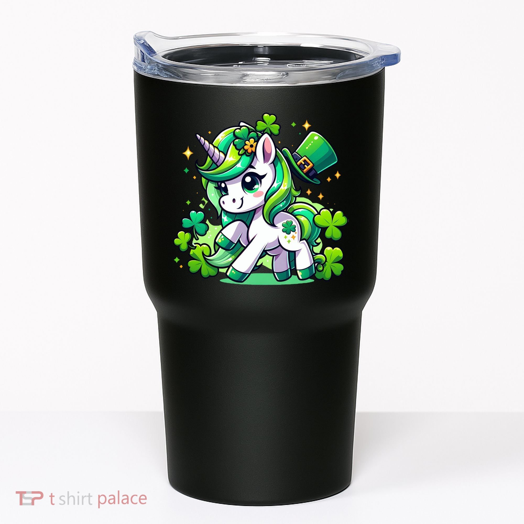 St Patrick Day Irish Unicorn Lepricorn Tumbler