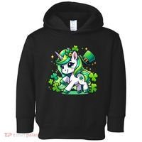St Patrick Day Irish Unicorn Lepricorn Toddler Hoodie thumb 0