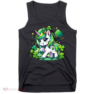 St Patrick Day Irish Unicorn Lepricorn Tank Top