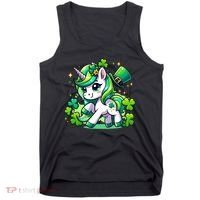 St Patrick Day Irish Unicorn Lepricorn Tank Top thumb 0