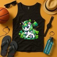 St Patrick Day Irish Unicorn Lepricorn Tank Top thumb 4