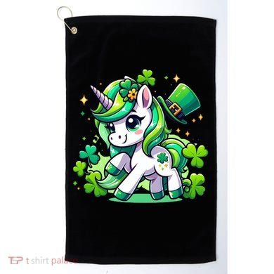 St Patrick Day Irish Unicorn Lepricorn Golf Towel