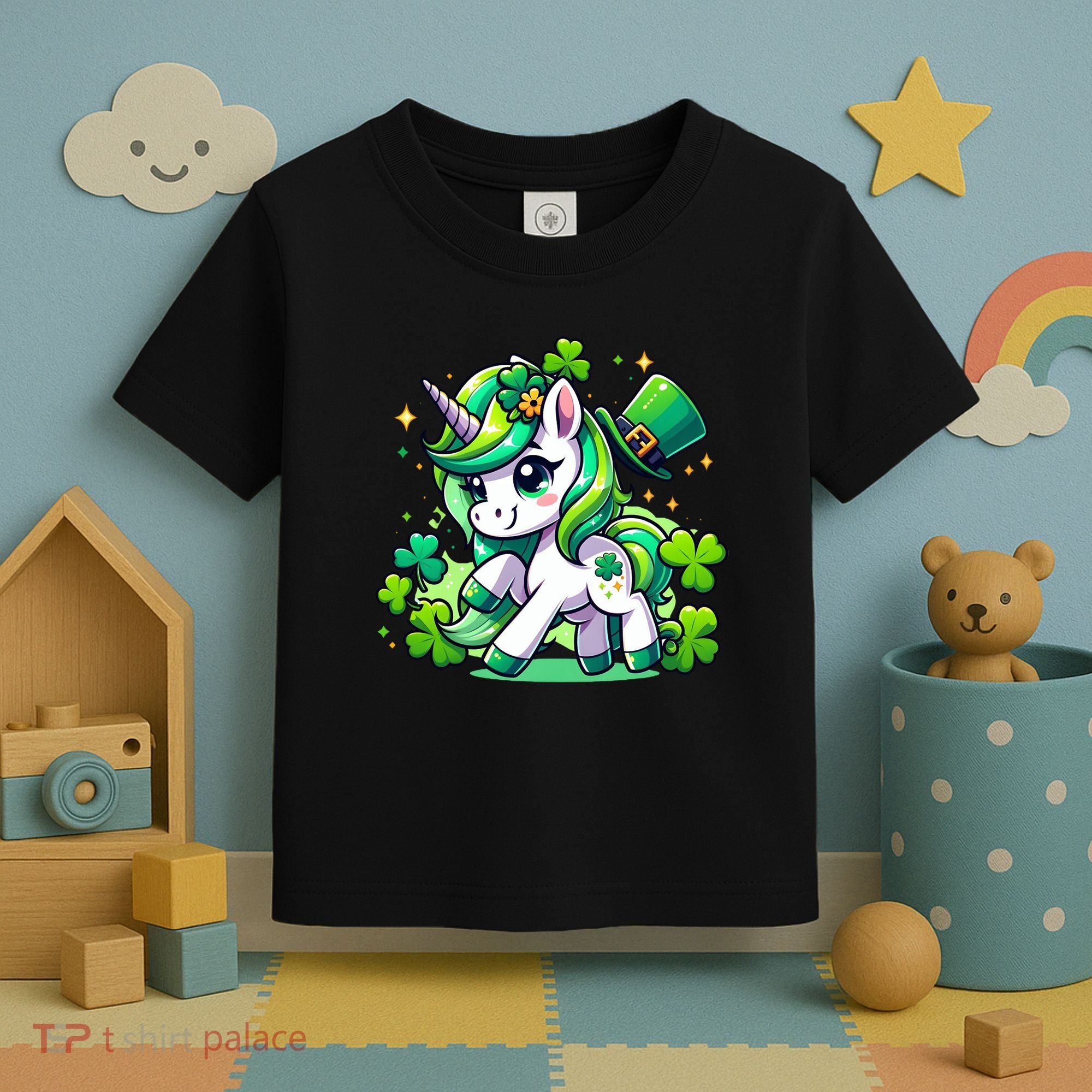 St Patrick Day Irish Unicorn Lepricorn Toddler T-Shirt